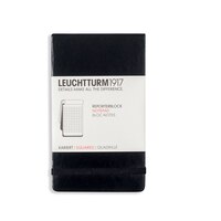 Leuchtturm1917 333843 Reporter Notepad Pocket (a6), 94 Numbered Pages, Black, Sq