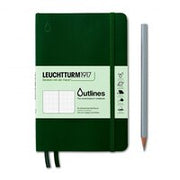 OUTLINES EDITION, SOFTCOVER MEDIUM A5 NOTEBOOK FOR OUTDOORS, WALDEN GREEN