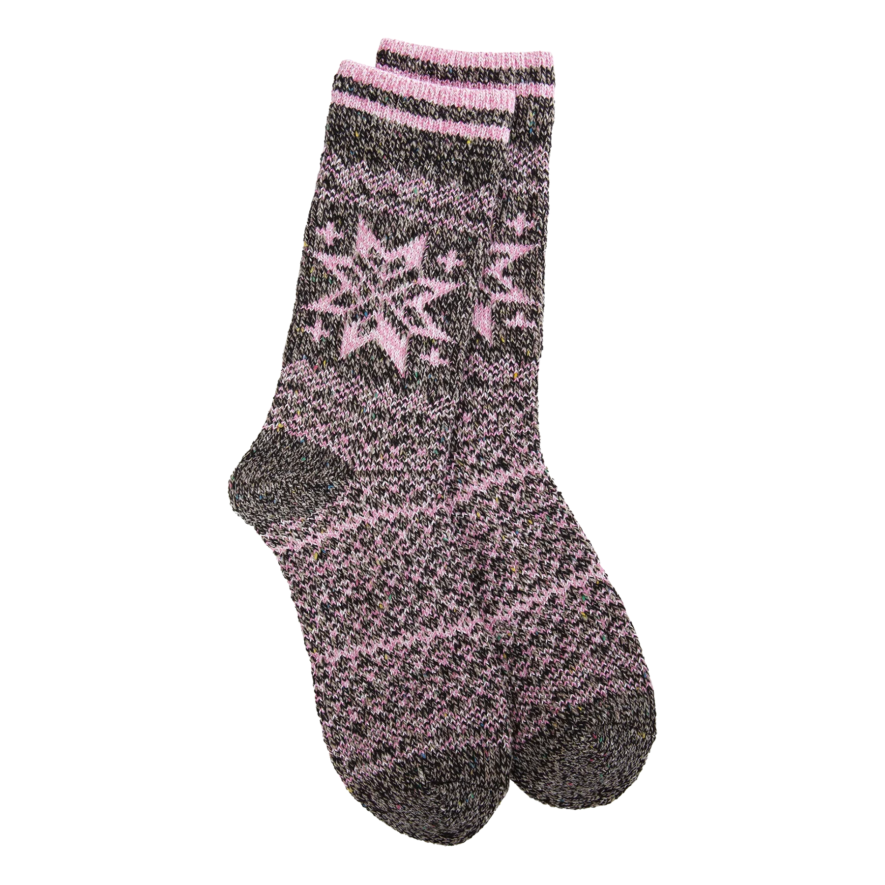 Socks - Weekend Holiday Confetti Crew OS Pink Multi by Homeportonline