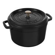 Cookware - Staub Cocotte Tall 5qt Black by Homeportonline