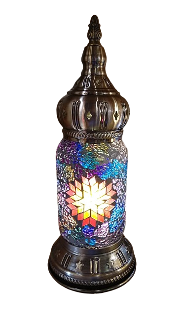 Mosaic Lamp Lantern 12" E by Homeportonline