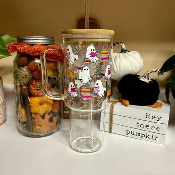 40 oz Glass Tumbler Mug