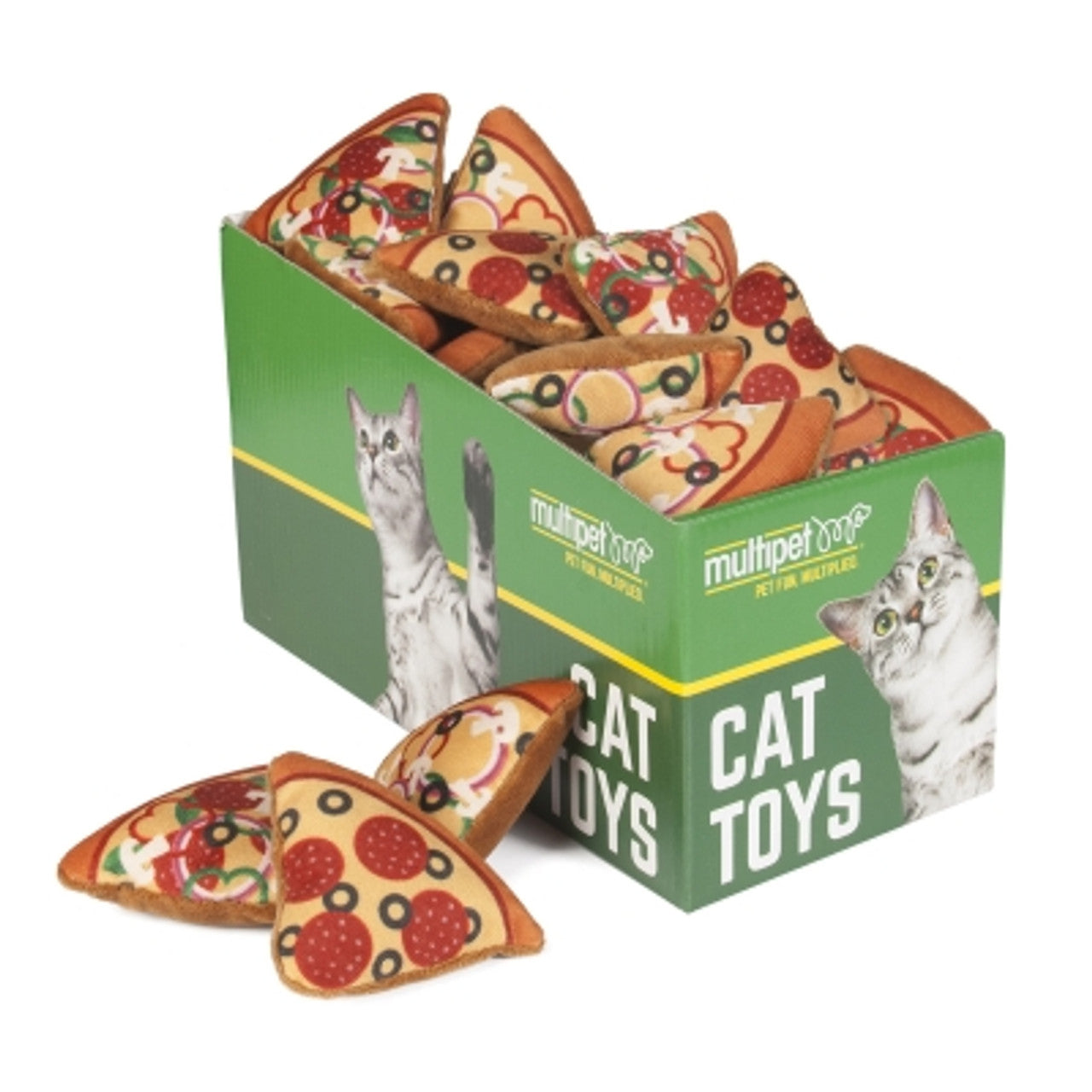 Multipet - Pizza Cat Toy (Sold Individually) by Homeportonline