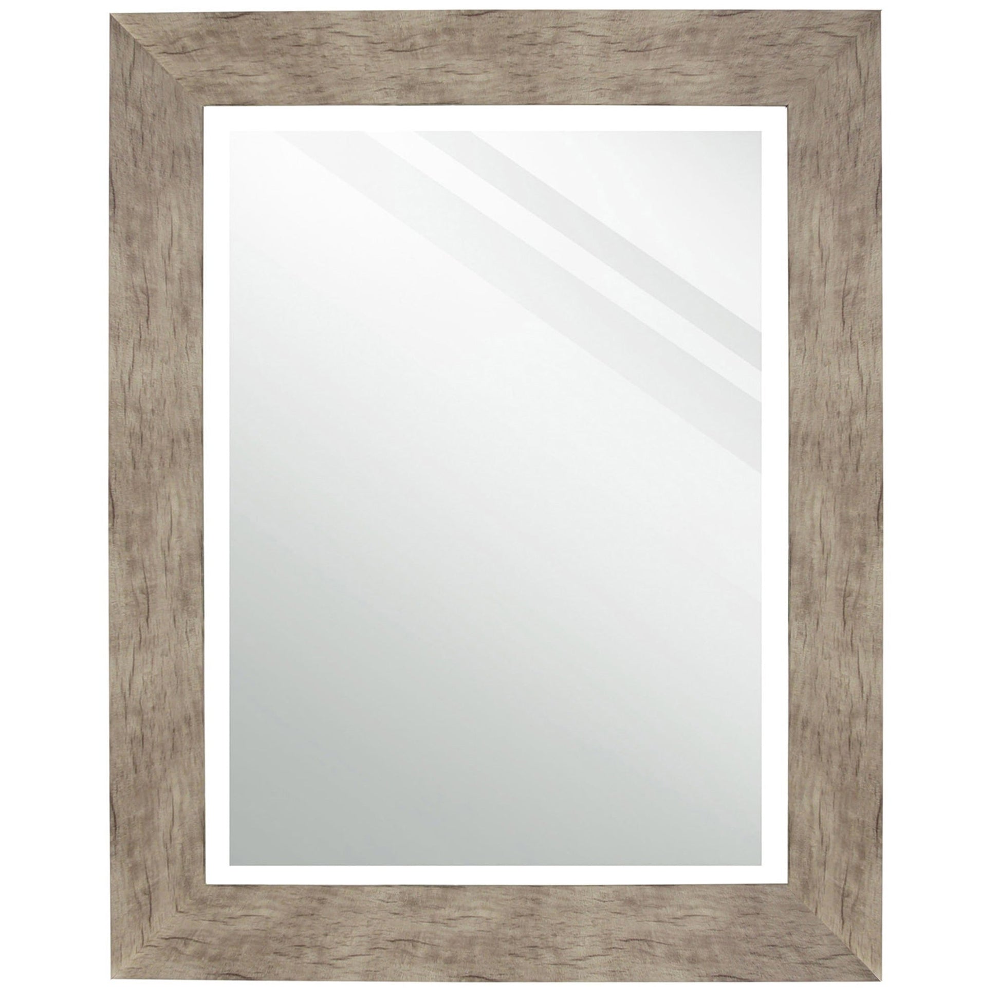 Mirror Rectangle Barnwood Finish 23.25in X 29in Overall by Homeportonline