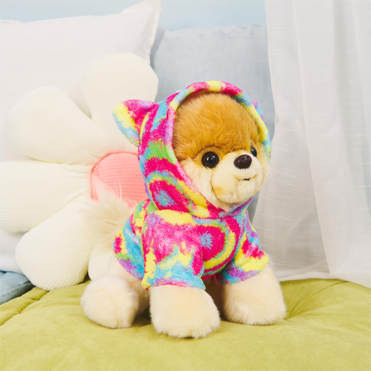 Plush Boo With Tie Dyed Hoodie 9" by Homeportonline