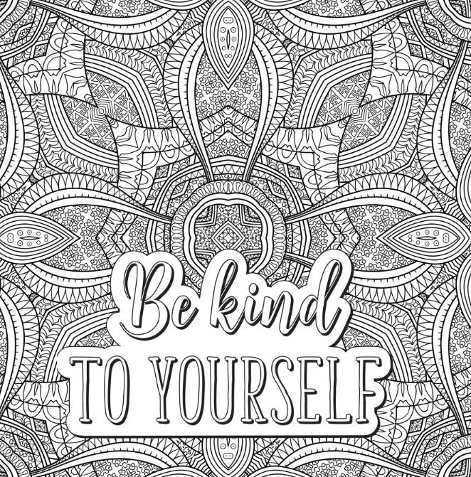 Artist's Adult Coloring Book Self Care by Homeportonline