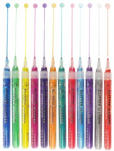 Art Center Markers Glitter 12 Colors by Homeportonline