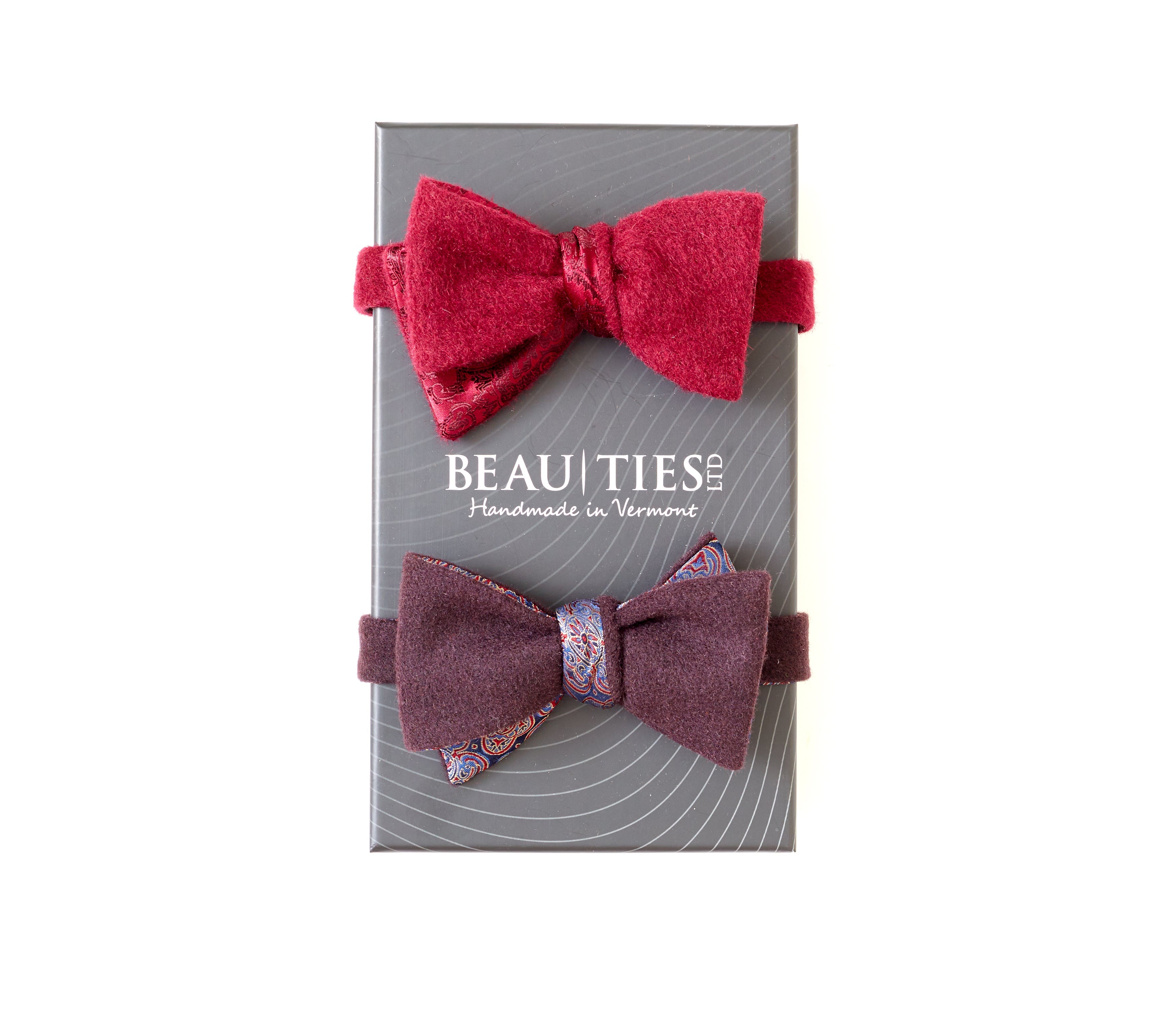 Copland/Burgundy Cashmere reversible - bow ties