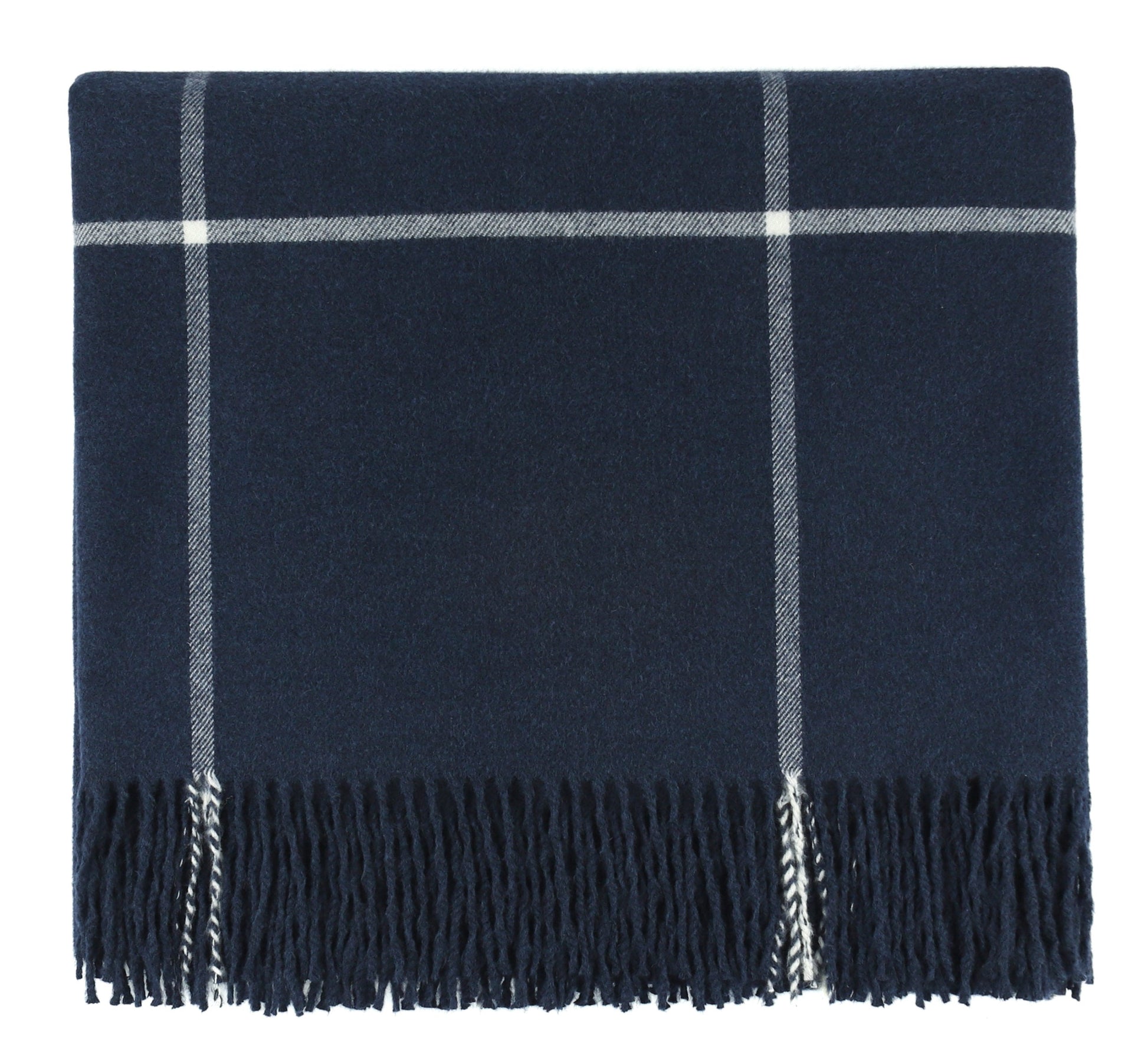 Throw Blanket Glasgow Navy 50 x 68 by Homeportonline