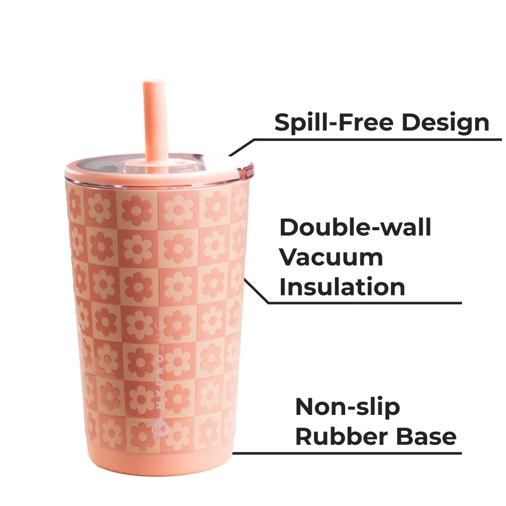 HydroJug 14 OZ Spill-Free Tumbler | Daisy Checker