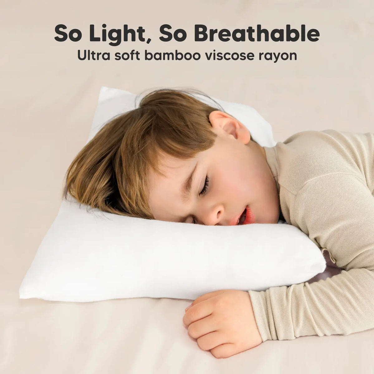 My Little Cuddly Toddler Pillow | Soft White
