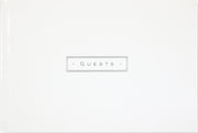 White Leather Guest Book