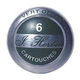 J. Herbin La Perle des Encres Fountain Pen Ink Cartridges, Pack of 6 (Vert Olive)