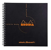 Rhodia Reverse Book & Dot Book - Dot Grid 80 sheets - 8 1/4 x 8 1/4 - Black Cover (B01EH4PL4E)