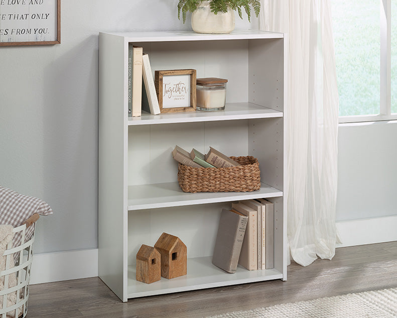 Beginnings Bookcase Soft White Three Shelf by Homeportonline