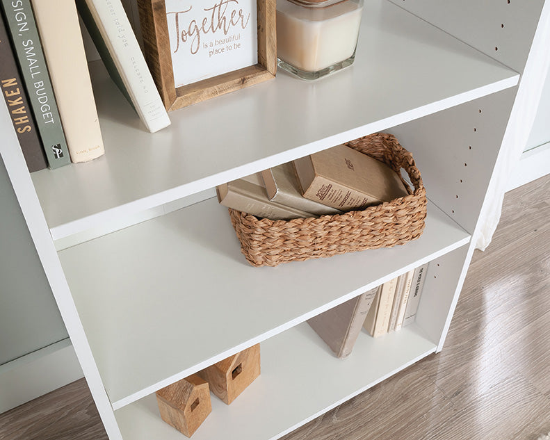 Beginnings Bookcase Soft White Three Shelf by Homeportonline