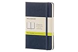Moleskine Classic Notebook, Pocket, Plain, Sapphire Blue, Hard Cover (3.5 x 5.5)