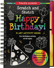 Happy Birthday! Scratch and Sketch TM TraceAlong