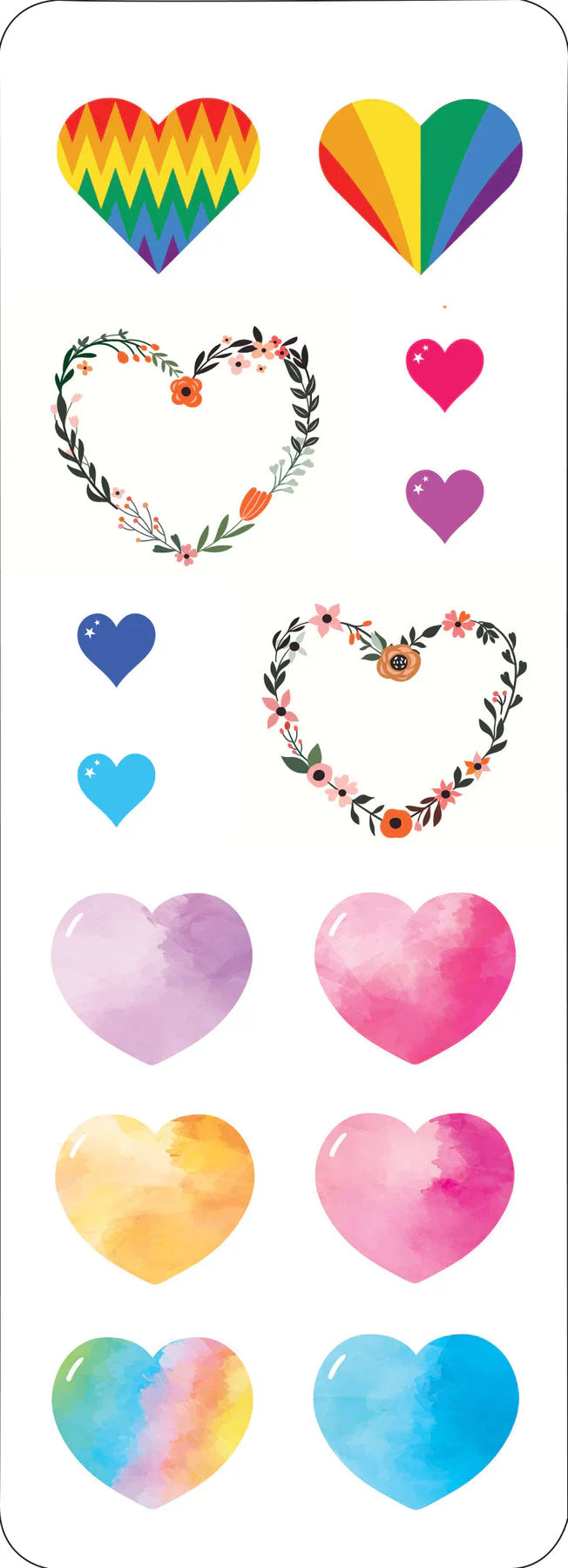 Sticker Set Hearts by Homeportonline
