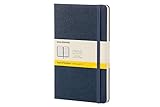 Moleskine Classic Notebook, Large, Squared, Sapphire Blue, Hard Cover (5 x 8.25)