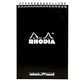 Rhodia Wirebound Pad 6X8.25 Black Dot