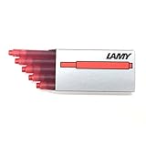 Lamy Fountain Pen Ink Cartridges, Red Ink, 5/Pack (LT10RD)