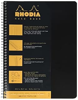 Rhodia Wirebound Notebook, A4+, Lined - Black (B001DC5NWE)