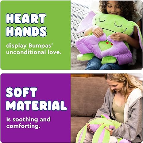 Bumpas Weighted Sensory Plush Shin Shin Green & Purple by Homeportonline