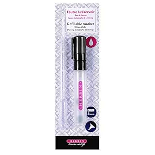 Herbin 23708T - 8 mm Chisel Tip Refillable Marker For Drawing and Calligraphy (B07K31RXMJ)