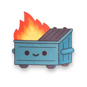 Dumpster Fire Sticker
