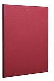 Clairefontaine Basic Large Clothbound Notebook (6 x 8.25) RED192 Pages
