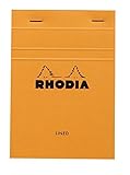 Rhodia Classic French Paper Pads ruled 4 in. x 6 in. orange