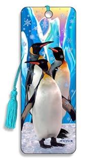 3D Royce Bookmark - Snowflakes - by Artgame (Penguins) (B0042L1KF2)