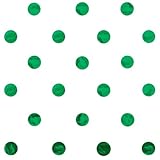 Jillson Roberts Hot Stamped Tissue, Metallic Green Dots, 24-Sheet Count