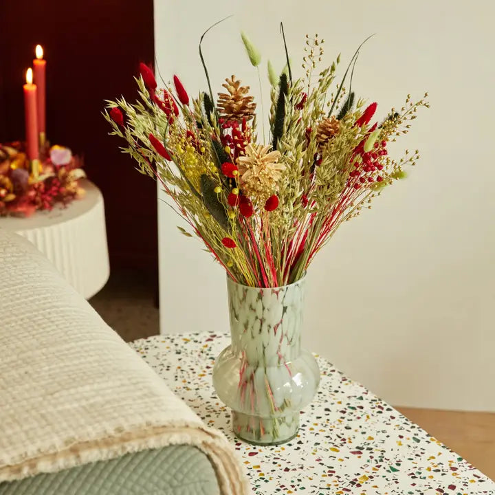 Dried Flowers - Classic Christmas Bouquet - Holiday Cheer