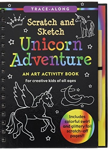 Scratch & Sketch Unicorn Adventure: An Art Activity Book for Creative Kids of All Ages [With Pens/Pencils]