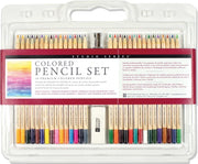 Colored Pencil Set 30-Piece, Sharpener, Eraser