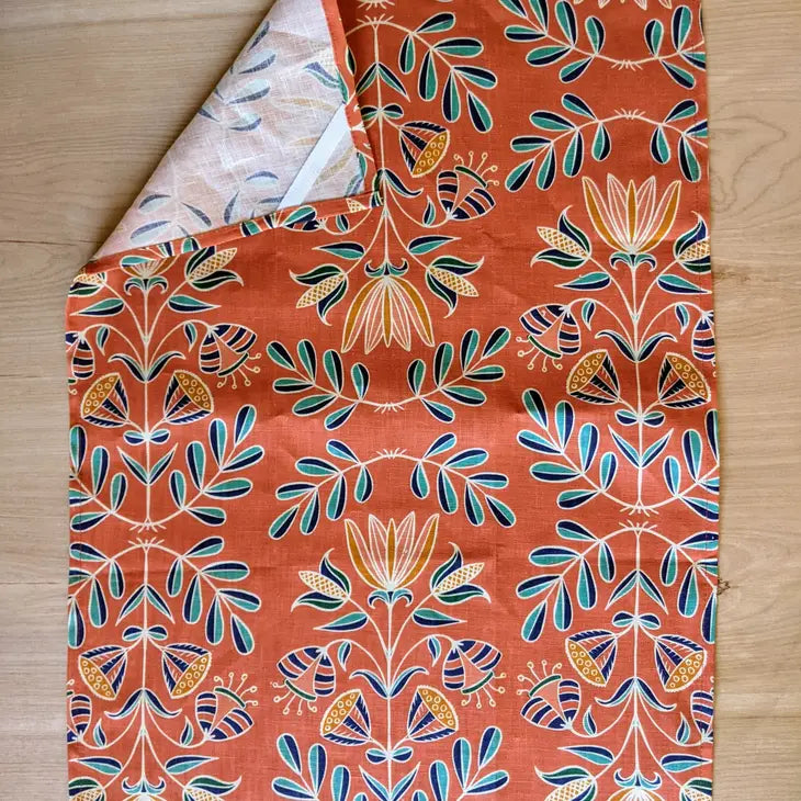 Melon Floral Tea Towel