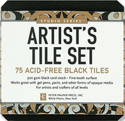 Artist's Tiles Black : 75 Acid-free Black Tiles
