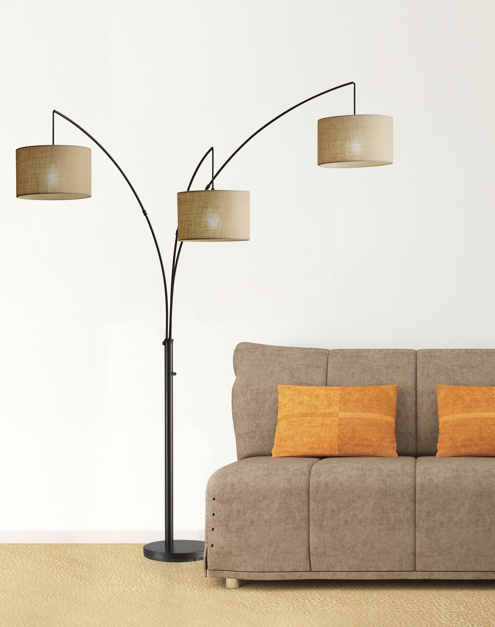 Trinity Arc Lamp Antique Bronze by Homeportonline