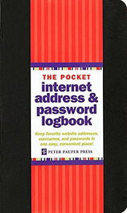 Password Logbook Pocket Black