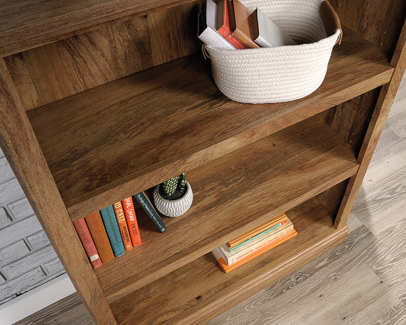 Sauder Select Bookcase Sindoori Mango Finish Three Shelf Traditional by Homeportonline
