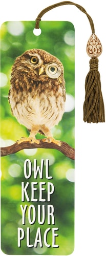 Owl Keep Your Place Beaded Bookmark