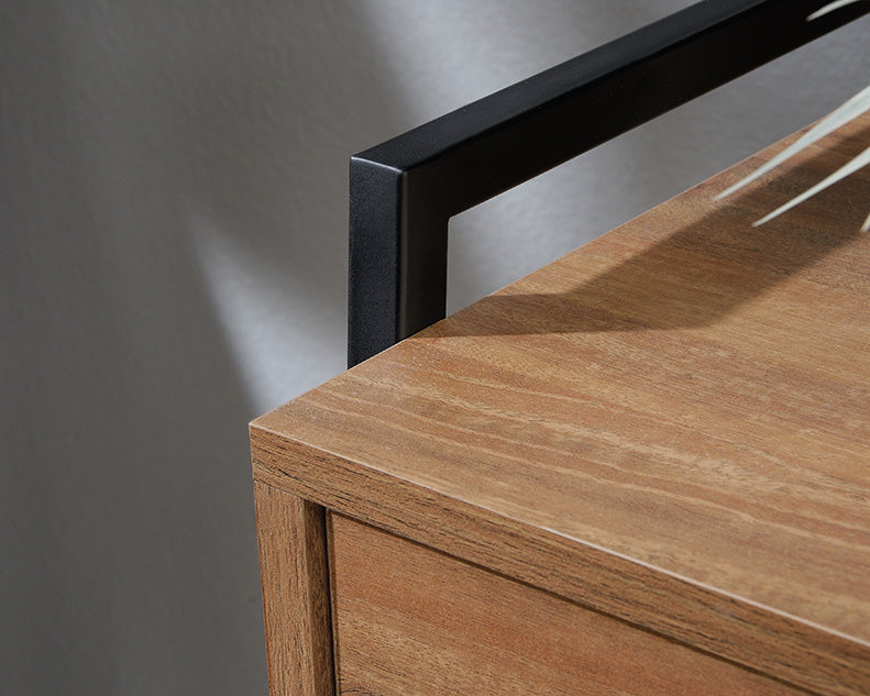 North Avenue 3 Drawer Dresser w/Open Shelves Sindoori Mango Finish by Homeportonline