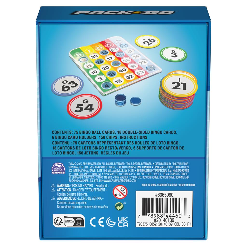 Pack & Go Bingo Game by Homeportonline
