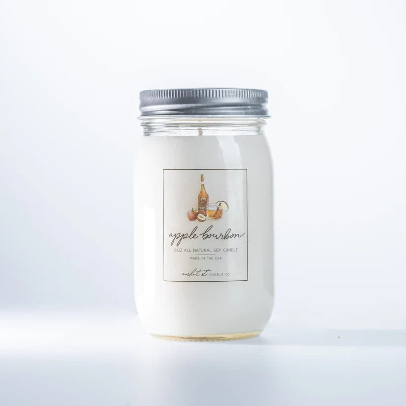 Soy Candle - 16oz - Apple Bourbon by Homeportonline