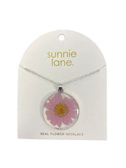 Pressed Flower Necklace - Made with Real Flowers