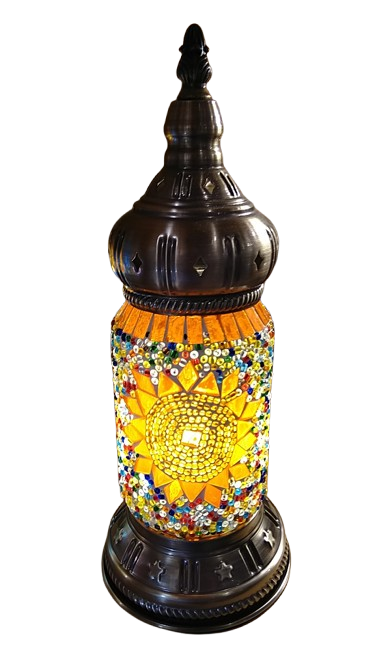 Mosaic Lamp Lantern 12" B by Homeportonline