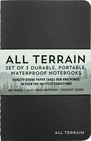 All Terrain : Waterproof Notebook - Set of 3