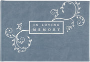 Guest Book In Loving Memory Funeral Blue